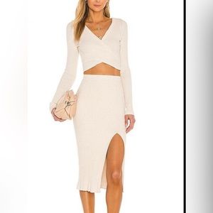 KRISA x Revolve Top (M) and Skirt (S) Set